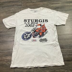 Vintage 2002 Beefy T Sturgis 1/2 Mile T Shirt Sz M 38-40